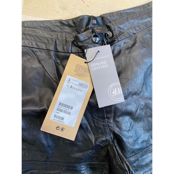 H&M autumn collection. Leather pants. BNWT never worn - Picture 3 of 5